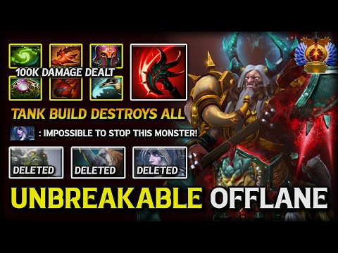 UNBREAKABLE OFFLANE Centaur Warrunner | 100K Damage Dealt With Tanky Build DESTROYS ALL 7.39d DotA 2