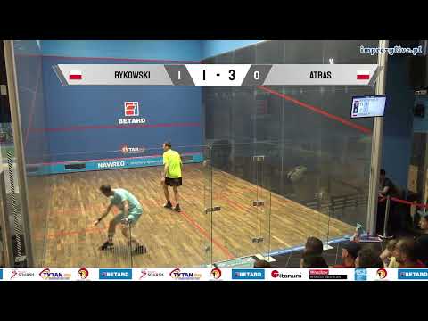 Rafał Rykowski - Przemysław Atras M35+ finał Indywidualne Mistrzostwa Polski Masters w Squasha 2023