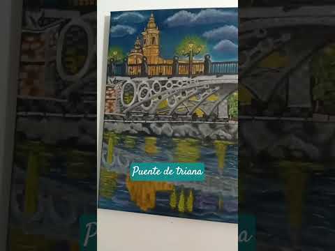 puente de Triana y la capilla del carmen.              óleo sobre lienzo.