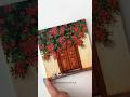 Painting Mini Canvas 😱 : tutorial #shorts
