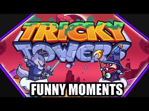 TILTED BY PHYSICS BASED TETRIS | Tricky Towers Funny Moments