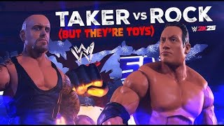 WWE 2K25 ELITE THE ROCK vs ELITE UNDERTAKER HELL IN A CELL MATCH