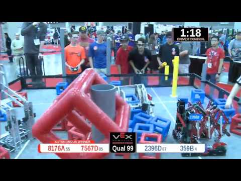 2015 VRC Engr Q99 - 8176A 7567D vs 2396D 359B - 55 to 60 - VEX Worlds 2015 - Engineering Division