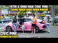 EVERYONE DIDN T BELIEVE THE PARKING ATTENTION S WIFE WAS DRIVING A PINK CIVIC TURBO Turns Out