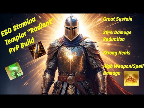 ESO Tanky/High Burst Stamina Templar "Radiant" PvP Build
