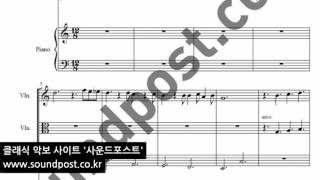 십센치(10cm) -쓰담쓰담(Sseudam Sseudam) 악보(score): violin, viola, cello, piano
