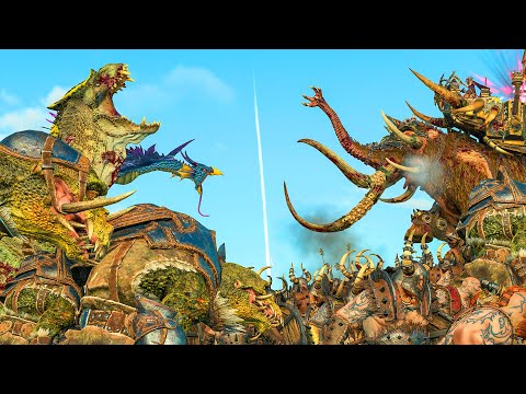 NORSCA vs LIZARDMEN - Total War Warhammer cinematic battle