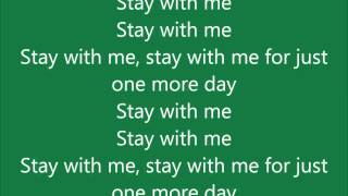 Example - One more day (Stay with me) LYRICS