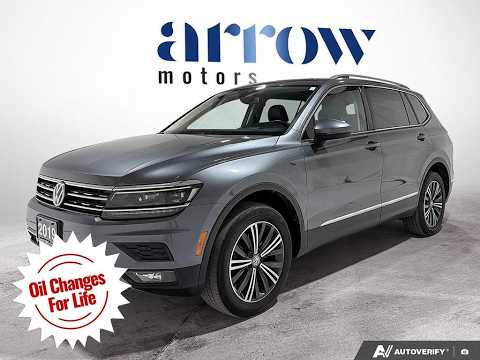 2019 Volkswagen Tiguan Highline 4MOTION in Gray for sale at Arrow Motors in Aylmer, ON