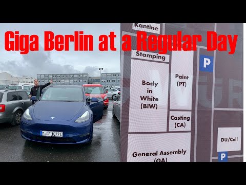 Gigafactory Berlin at a regular day