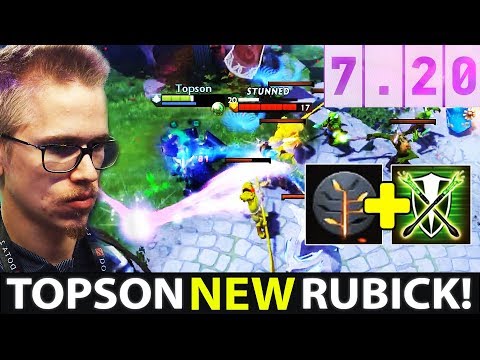 TOPSON First Time Playing 7.20 - IMBA Rubick with New Talents + Spell - Dota 2