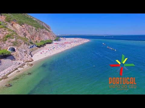 Portinho da Arrabida 🏖️ Praia do Creiro & Praia da Figueirinha aerial view-4K Ultra HD