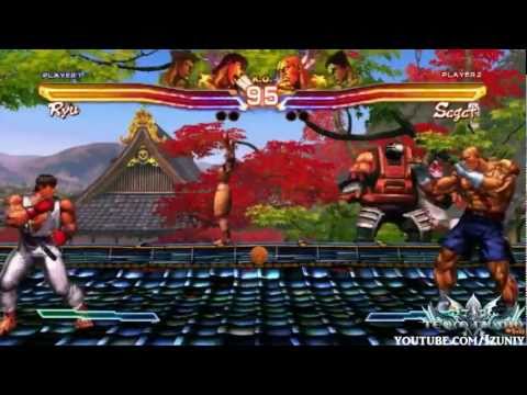 Street Fighter X Tekken Ryu Guile Vs. kazuya Sagat Gameplay E3 Expo 2011