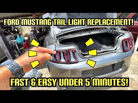 2010-2014 FORD MUSTANG HOW TO REMOVE & REPLACE TAIL LIGHTS FAST & EASY IN UNDER 5 MINUTES!
