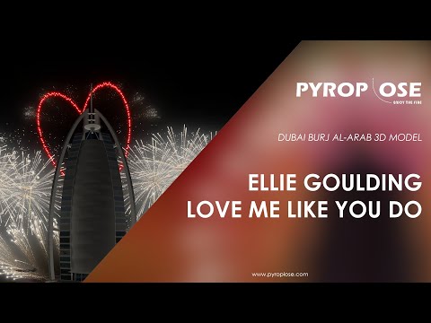 FWsim Dubai Fireworks - Love Me Like You Do / Ellie Goulding [FWsim 3]