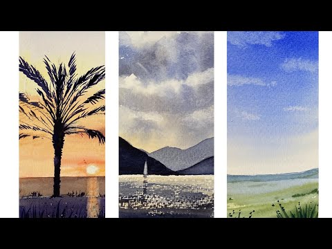 How To Get Started In Watercolour / Beginner's GUIDE / 3 EASY Exercises 🎨