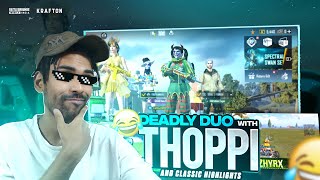ZHYRX AND THOPPI DEADLY DUO ON LIVE STREAM 😎🔥 | FUNNY HIGHLIGHTS 😂 | #BGMI