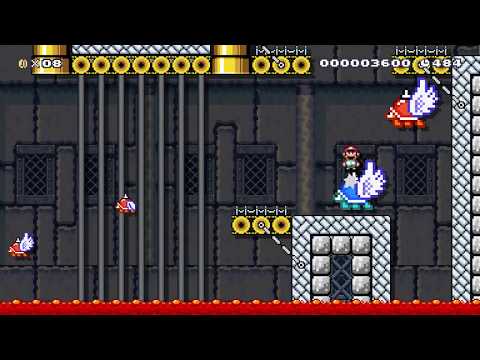 Spike Top Shell Hop (Super Mario Maker 2)