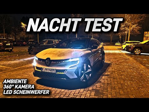 Renault Megane E-Tech Nacht Test. Led Scheinwerfer -  360° Kamera -  Ambiente. #elektroauto