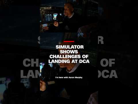 Flight simulator shows what flying into DCA at night looks like
