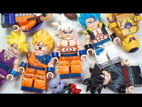 LEGO Dragon Ball | Son Goku Ultra Instinct | Gohan | Gogeta  Gold Frieza Unofficial Lego Minifigures