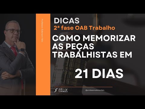 2nd phase of the OAB Labor Law - How to memorize labor documents