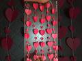 DIY Paper Heart Wall Hanging Wall Decoration Ideas Paper Crafts Shorts Viral Youtubevideo