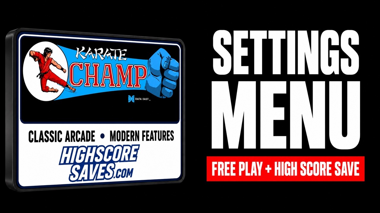 Karate Champ Player vs Player settings menu video guide