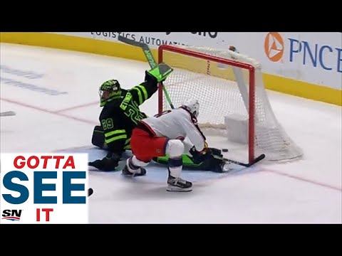 GOTTA SEE IT: Boone Jenner Makes Pretty Backhand Move To Beat Jake Oettinger