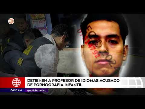 Cercado de Lima: Cayó profesor acusado de pornografía infantil