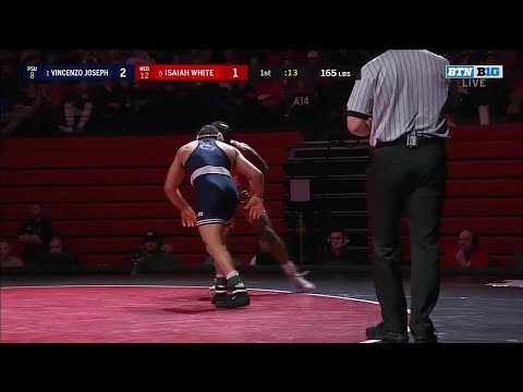 165 LBS: #1 Vincenzo Joseph (Penn State) vs. #5 Isaiah White (Nebraska) | 2020 B1G Wrestling