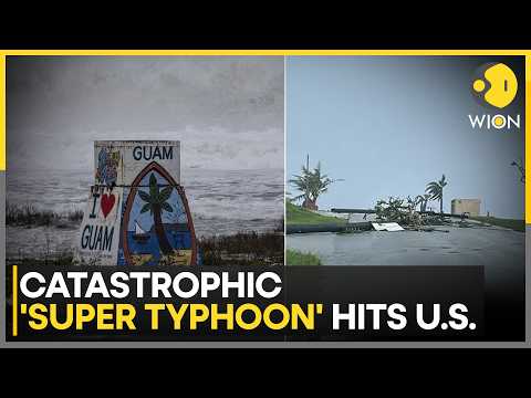 US Super Typhoon: Category-Five Bavi Slams US Pacific Islands | WION News