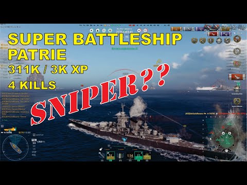 SUPER BATTLE SHIP - PATRIE - WORLD OF WARSHIPS