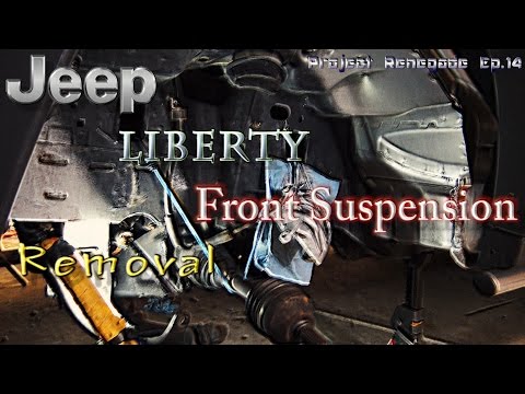 Jeep Liberty Front Suspension Removal, Project Renegade Ep.14