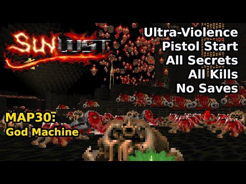 Doom II: Sunlust - MAP30: God Machine (Ultra-Violence 100%)