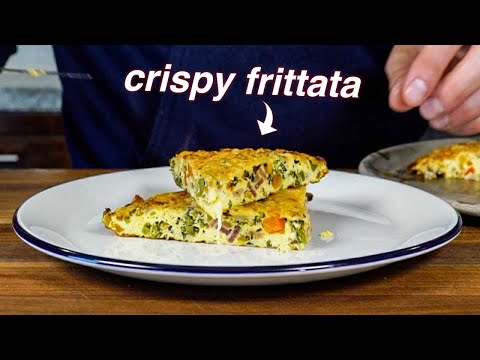 How to Make a FRITTATA with a Crispy Parmigiano Crust
