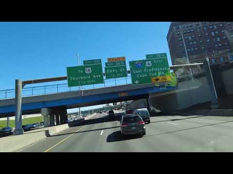 Driving in Providence Road Island #providence #providenceri  # #drivingaround #i95 #driving