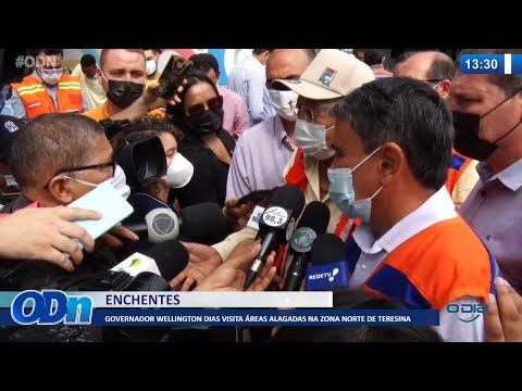 Governador Wellington Dias visita áreas alagadas na zona norte de Teresina 07 01 2022