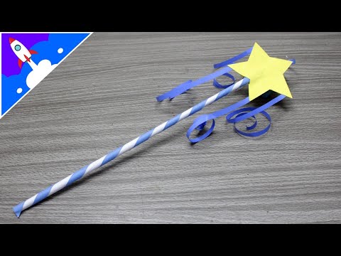 Como fazer uma varinha mágica de papel
