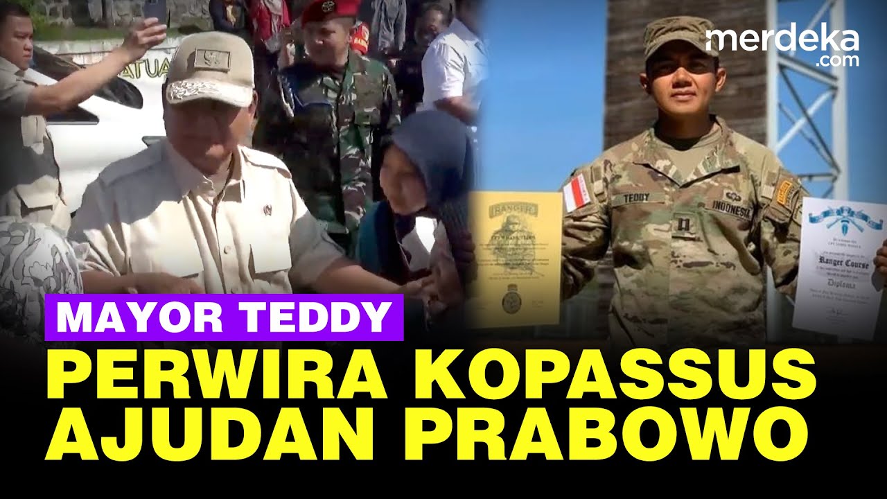 Sosok Gagah Mayor Teddy, Perwira Kopassus Eks Ajudan Jokowi Kini Bersama Prabowo