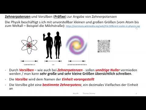 Einführung Physik 3: Zehnerpotenzen und Präfixe