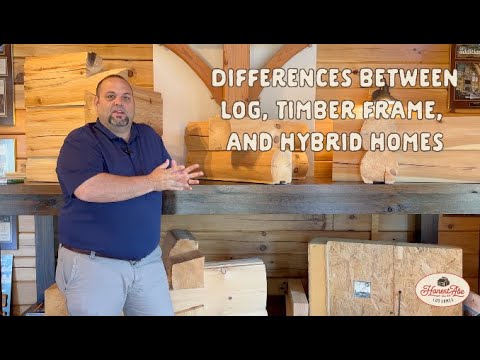 Differences Between Log, Timber Frame, and Hybrid Homes | Honest Abe Log Homes