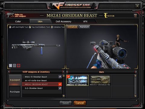 Crossfire PH: Barrett M82A1 Obsidian Beast (Limpid Skin) GAMEPLAY
