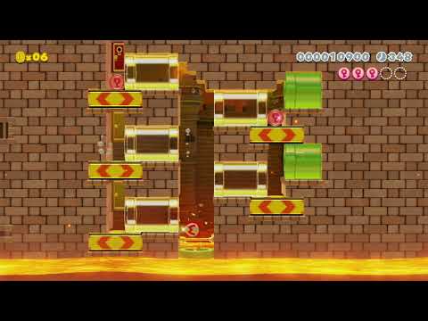 3Dワールドスキンでもシューリンガン誘導ミニゲーム。 by ドゥル - Super Mario Maker 2 - No Commentary 1cd