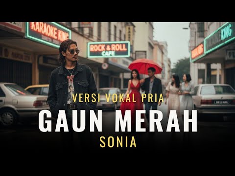 Gaun Merah Sonia | Cover Vokal Pria | Aransemen Slowrock 90s Bikin Merinding (Video Lirik)
