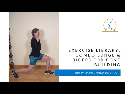 Exercise Library: Combo Lunge & Biceps for Bone Building
