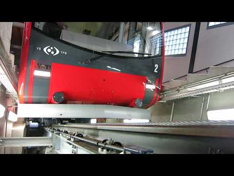 Standseilbahn 2500.01 Biel - Magglingen 2019 - neuer Wagen kommt in die Bergstation