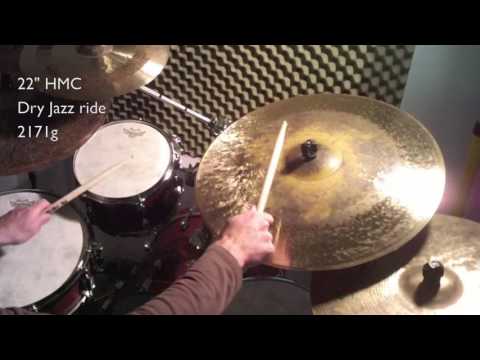 Ride cymbal video blog #48 - 22" Hand Modified Cymbals Dry jazz ride 2171g