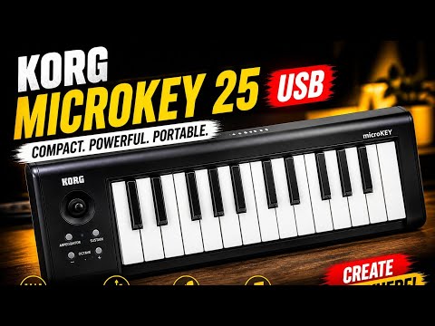 Korg microKEY2-25 – Clavier maître MIDI 25 touches compact - Vidéo