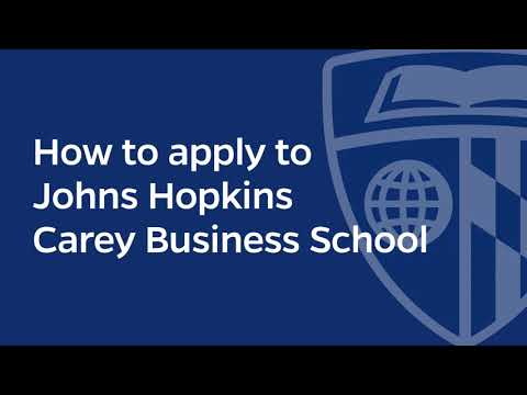 The Johns Hopkins MBA, Masters Admissions Process